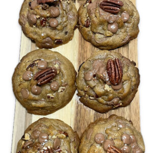 6 x Crunchy Pecan Salted Caramel Cookie